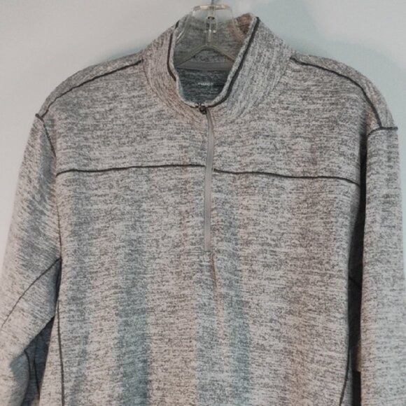 NEW Swiss Tech Men's Lightweight Heather Gray Quarter-Zip Pullover Sweater XL - Picture 3 of 7